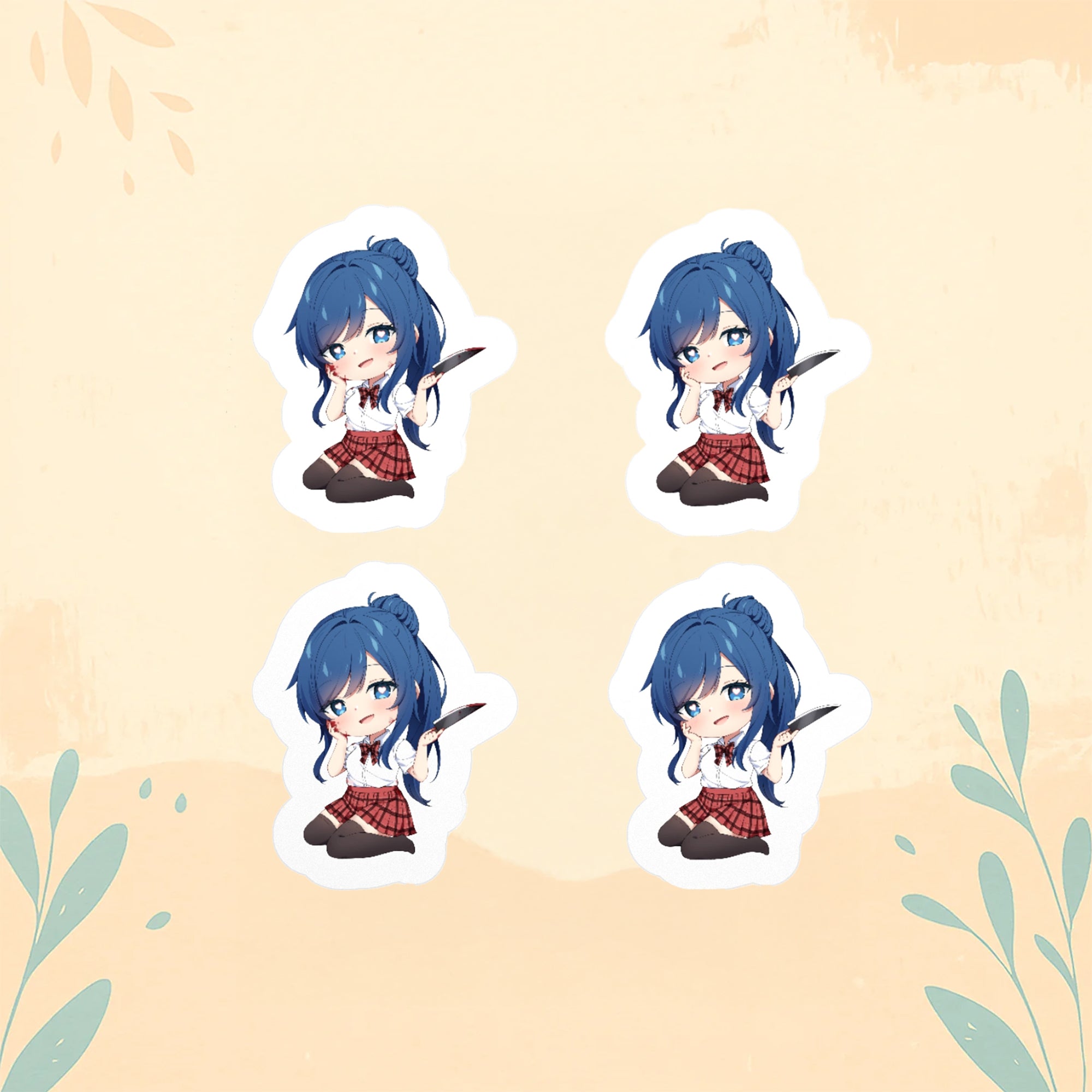 Chibi Yandere Sinnon Stickers