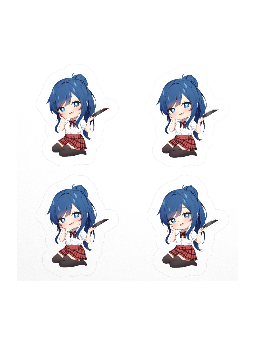 Chibi Yandere Sinnon Stickers