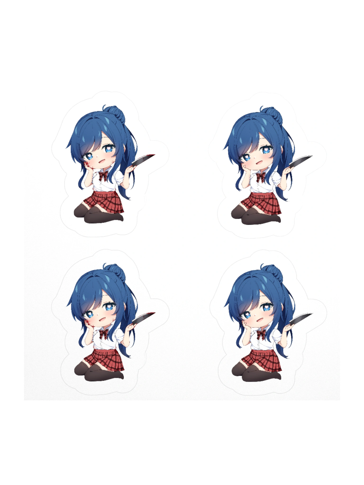 Chibi Yandere Sinnon Stickers