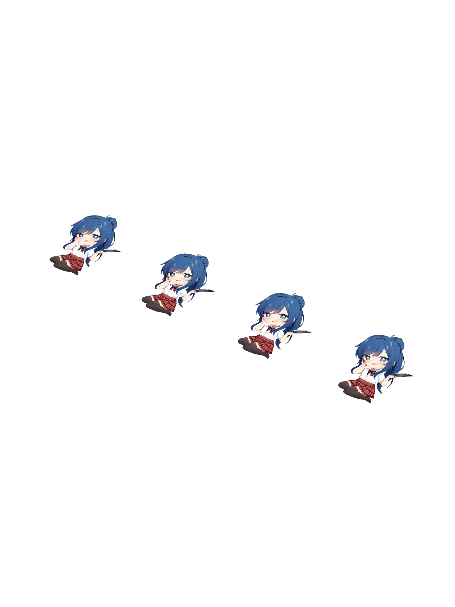 Chibi Yandere Sinnon Stickers