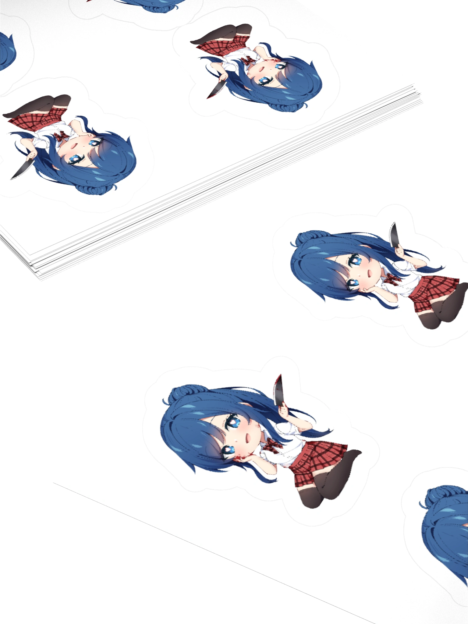 Chibi Yandere Sinnon Stickers