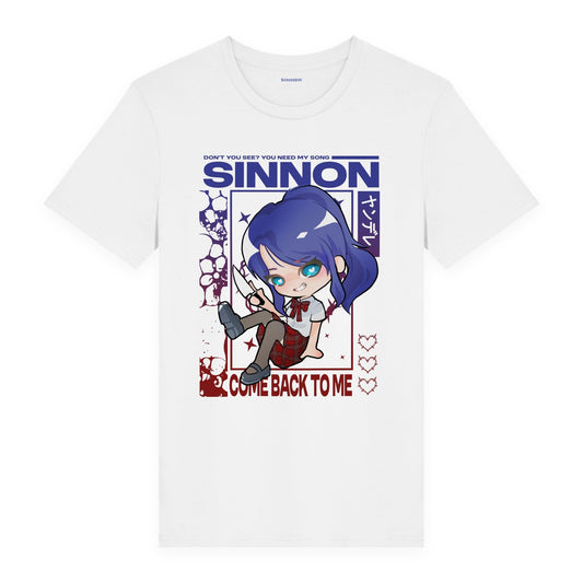 Come Back To Me T-Shirt – White – Sinnon Nightcore merch