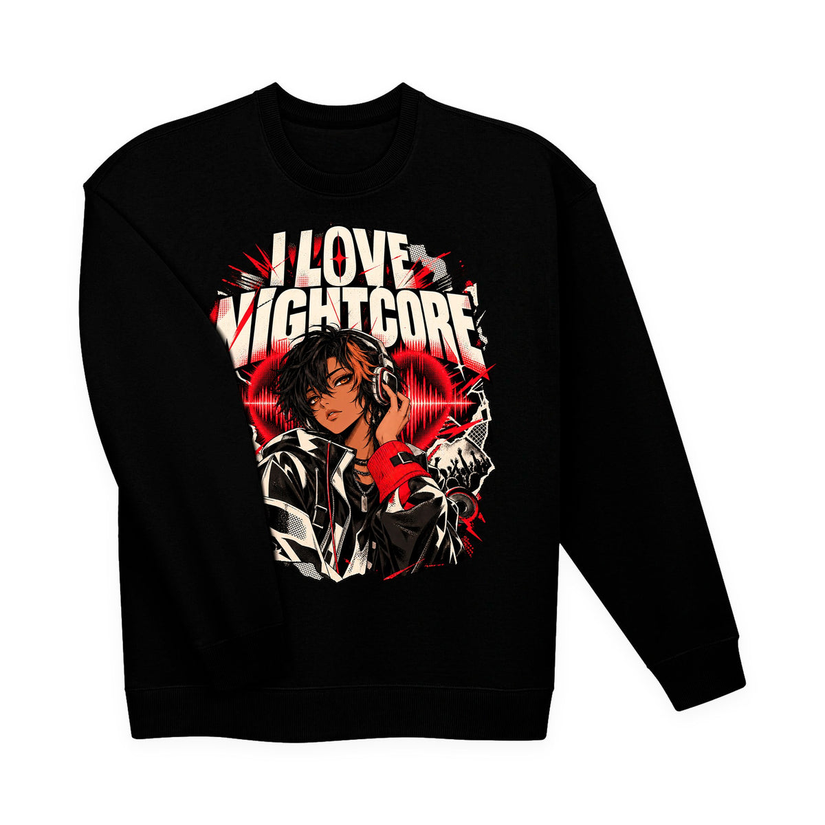 I LOVE NIGHTCORE Classic Sweatshirt – I LOVE NIGHTCORE merch