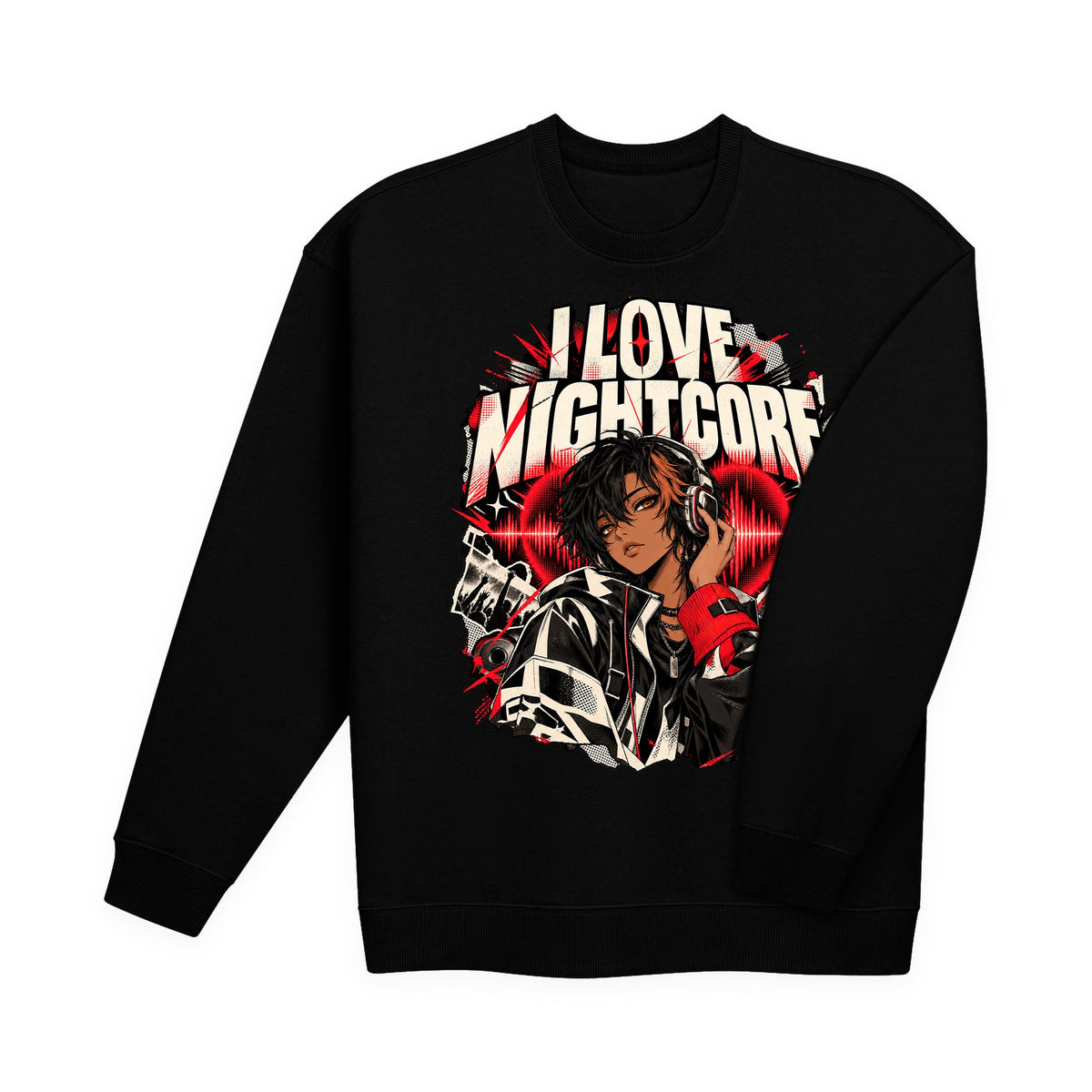 I LOVE NIGHTCORE Classic Sweatshirt – I LOVE NIGHTCORE merch