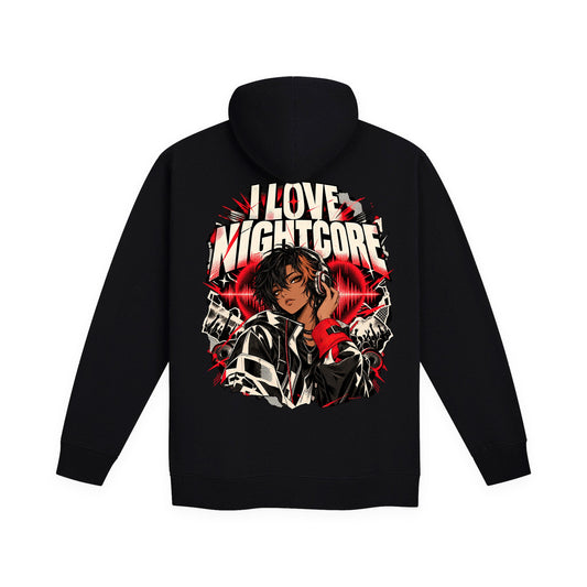 I LOVE NIGHTCORE Classic Zip Up Hoodie – I LOVE NIGHTCORE merch