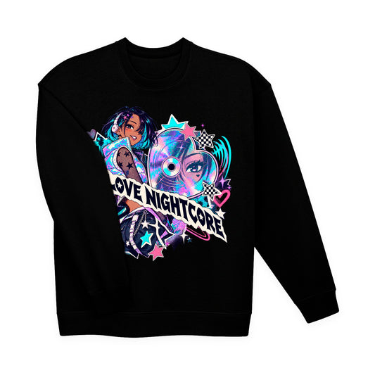 I LOVE NIGHTCORE Neon Sweatshirt – I LOVE NIGHTCORE merch