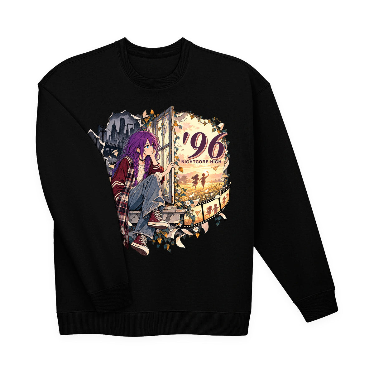 Nightcore High '96 Sweatshirt – Nightcore High merch