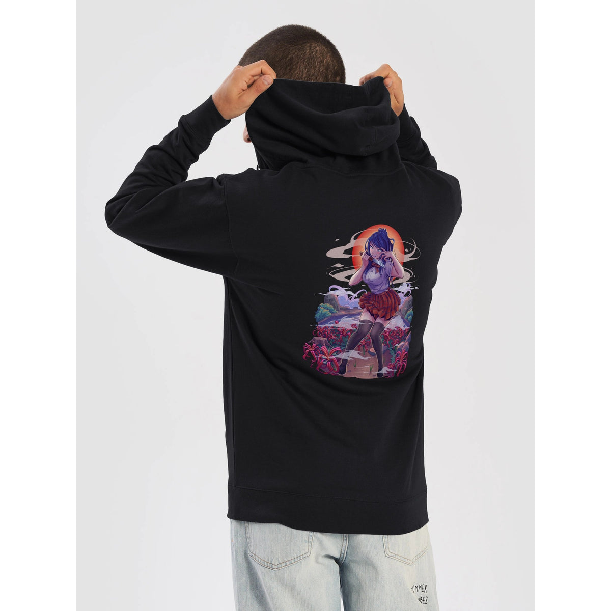 Red Spider Lily Zip Up Hoodie – Sinnon Nightcore merch