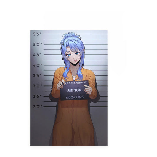 Sinnon Mugshot Poster – Sinnon Nightcore merch